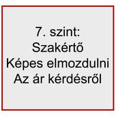 7. szint - Szakértő, képes elmozdulni az ár kérdésről 7. szint - Szakértő, képes elmozdulni az ár kérdésről