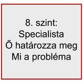 8. szint - Specialista, aki meghatározza, mi a probléma 8. szint - Specialista, aki meghatározza, mi a probléma